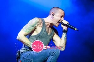 Chester Bennington of Linkin Park performs at Sleep Train Amphitheater in Chula Vista, California for the Carnivores Tour on Tuesday Sept 16, 2014.